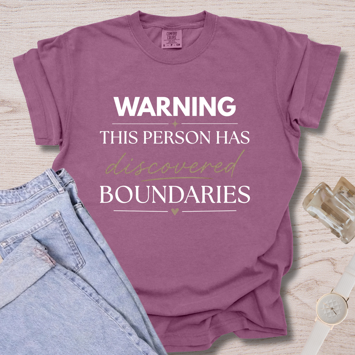Warning This Person Has Discovered Boundaries T-shirt