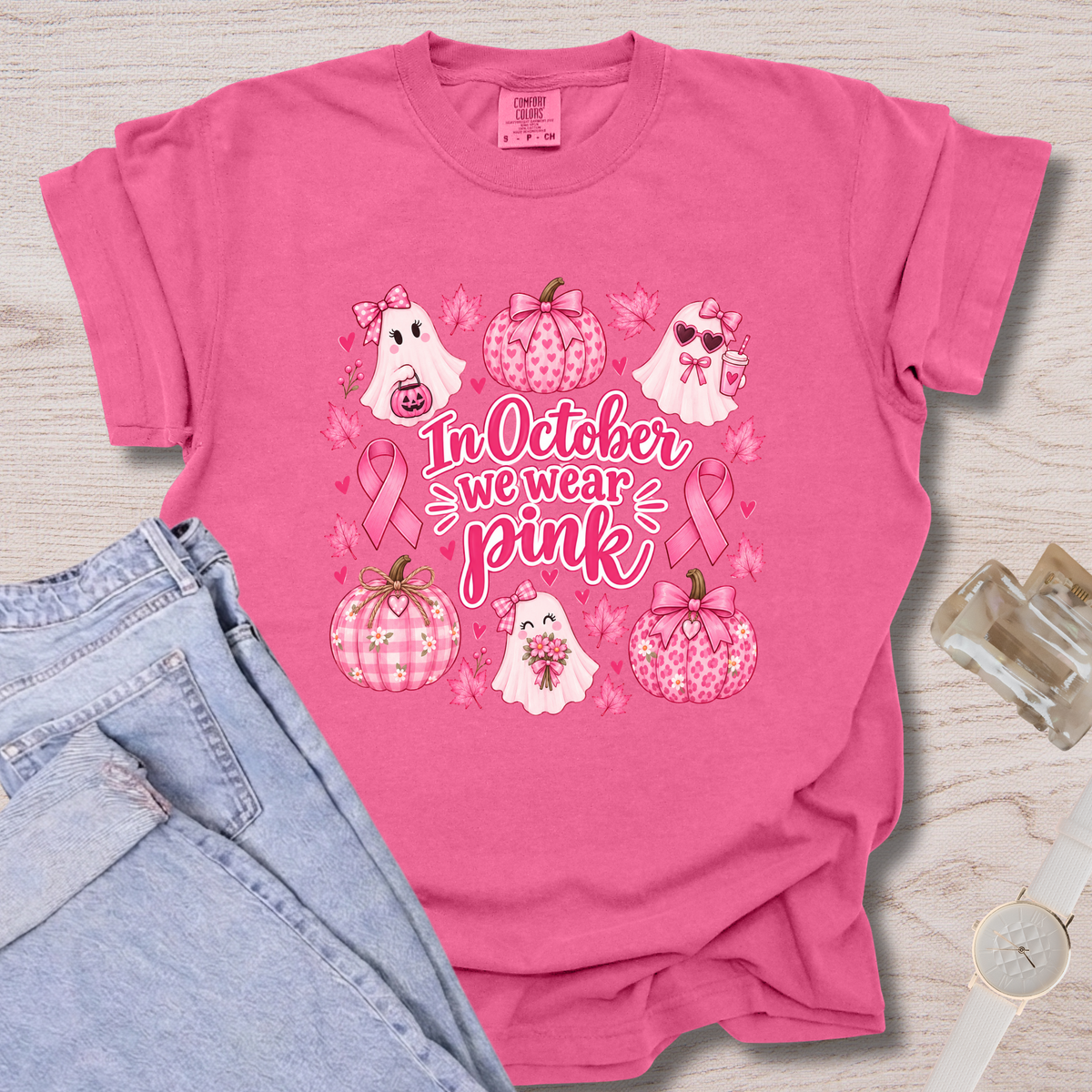 In October We Wear Pink T-shirt