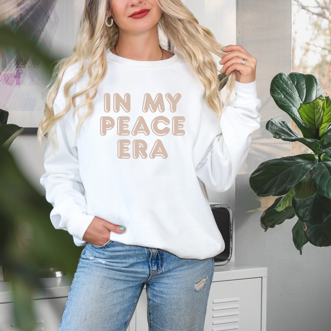 In My Peace Era Sweatshirt (White)