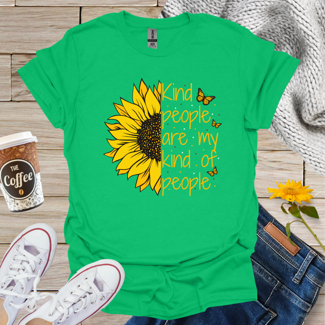 Kind People Are My Kinda People Sunflower T-Shirt