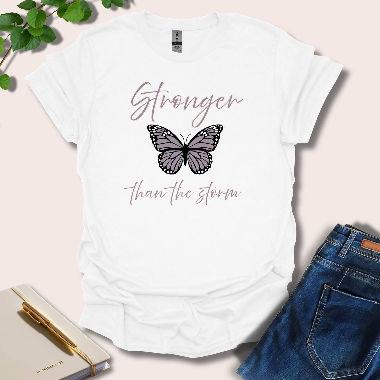 Stronger Than The Storm Butterfly T-Shirt
