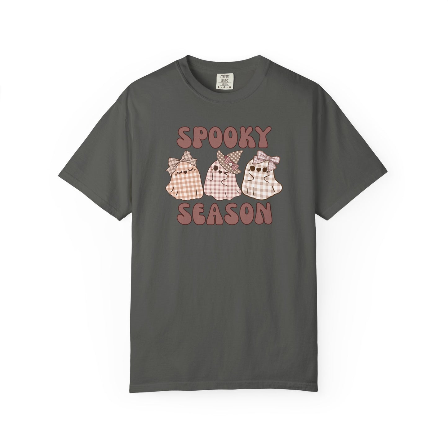 Spooky Season Plaid Ghosts T-shirt