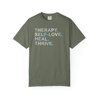 Therapy Self-Love Heal Thrive T-shirt