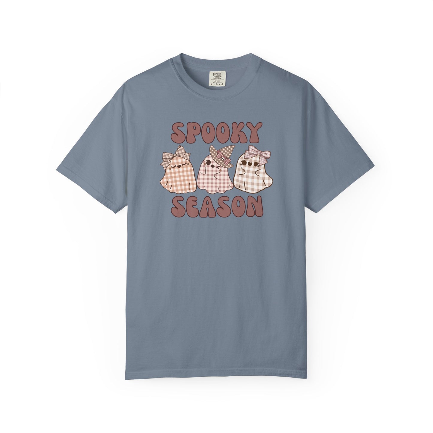 Spooky Season Plaid Ghosts T-shirt