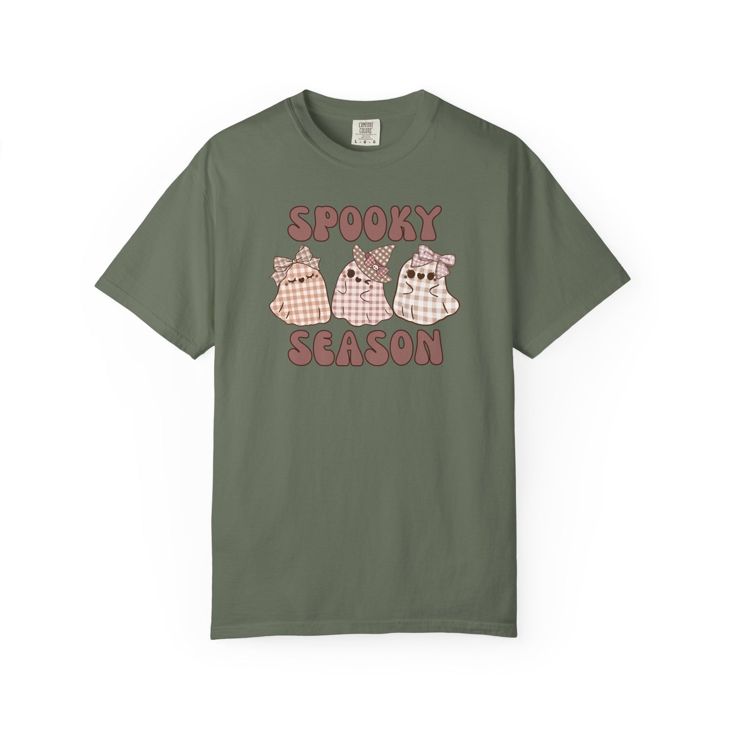 Spooky Season Plaid Ghosts T-shirt