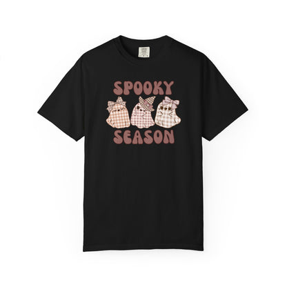 Spooky Season Plaid Ghosts T-shirt