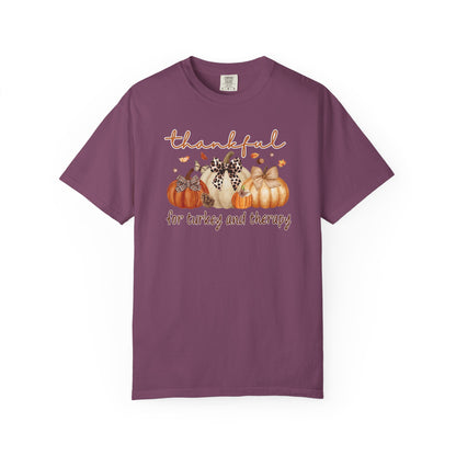 Thankful For Turkey And Therapy T-shirt