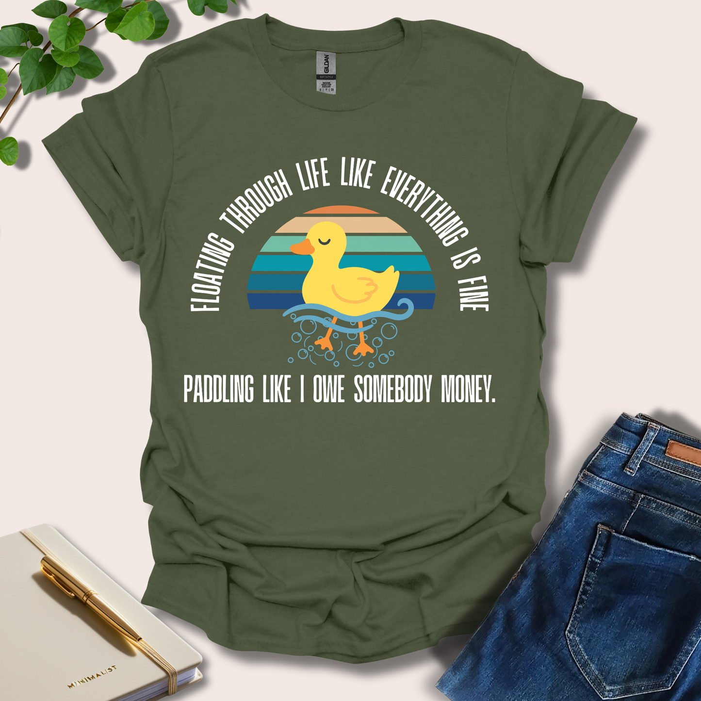 Floating Through Life Like Everything Is Fine T-Shirt