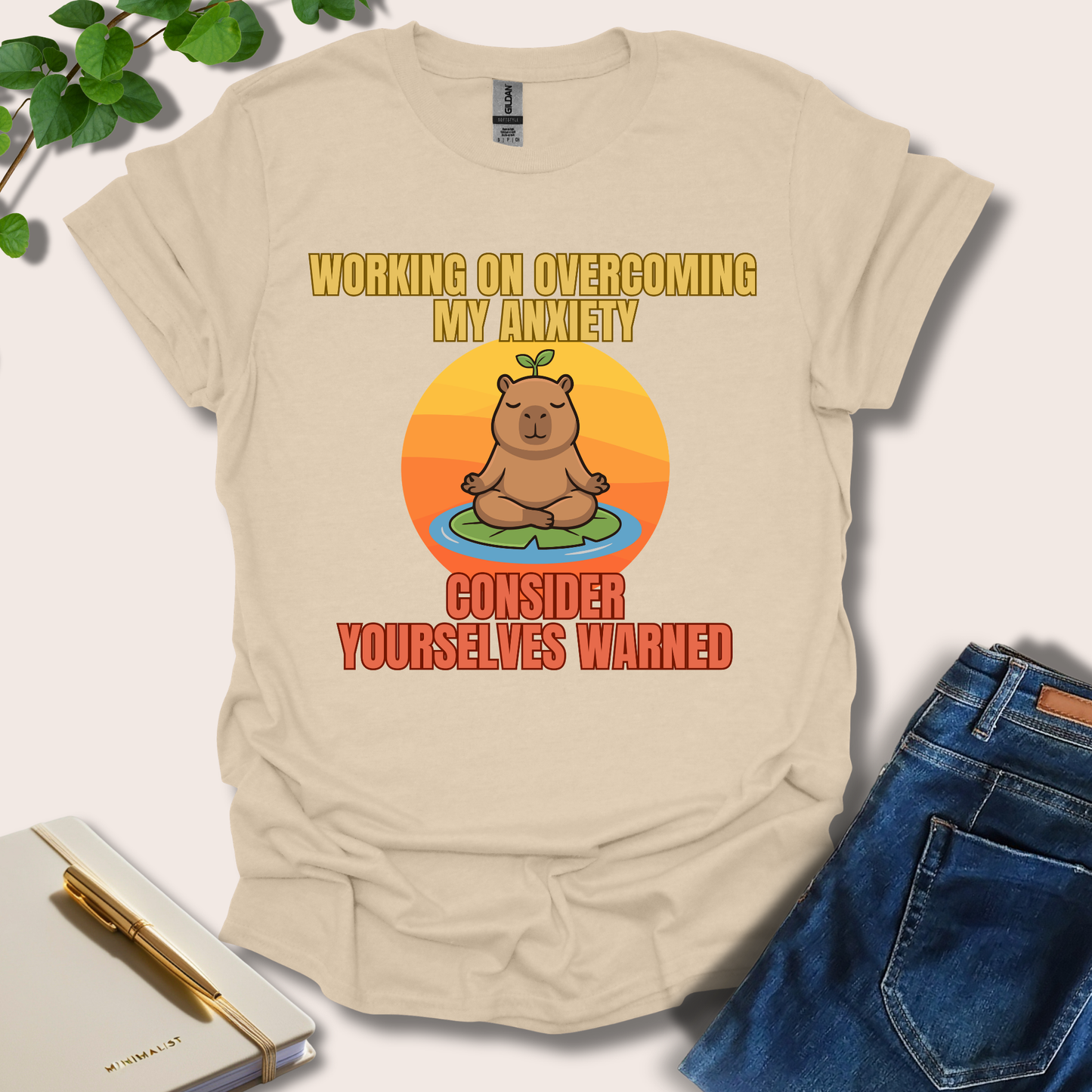 Working On Overcoming My Anxiety T-Shirt