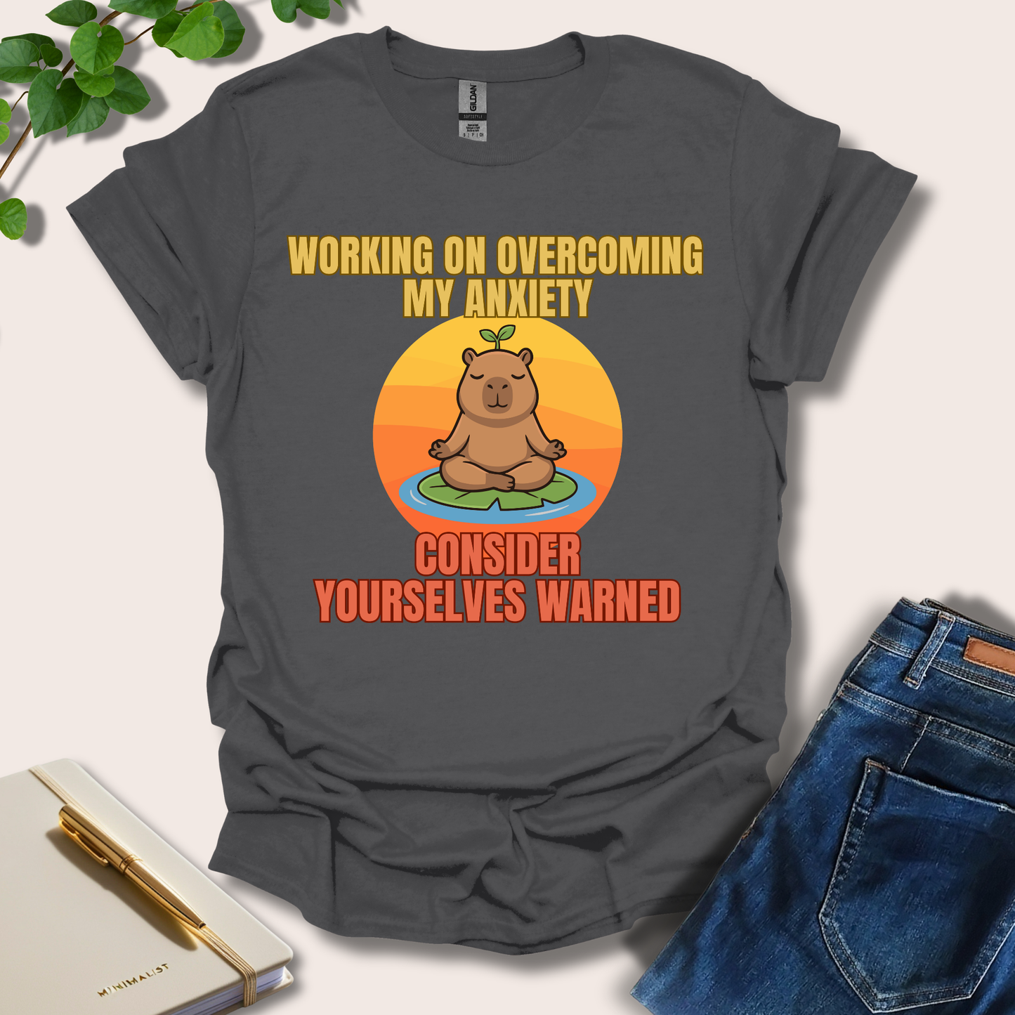Working On Overcoming My Anxiety T-Shirt