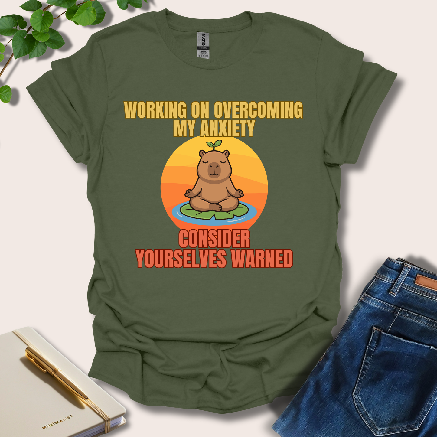 Working On Overcoming My Anxiety T-Shirt