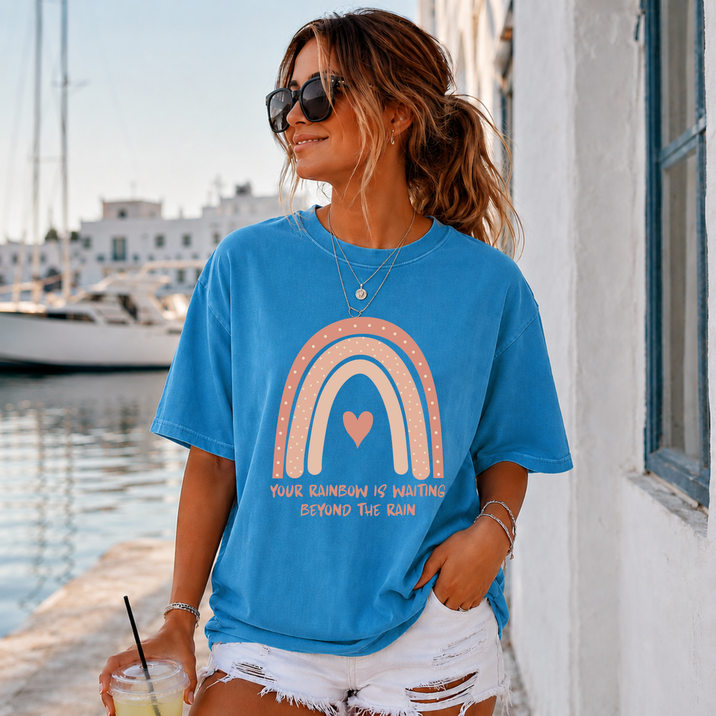 Your Rainbow Is Waiting Beyond The Rain T-shirt