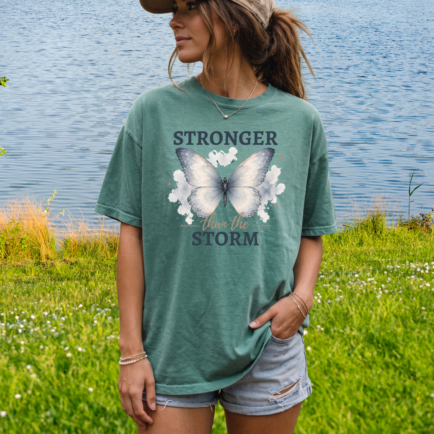 Stronger Than The Storm Butterfly T-shirt