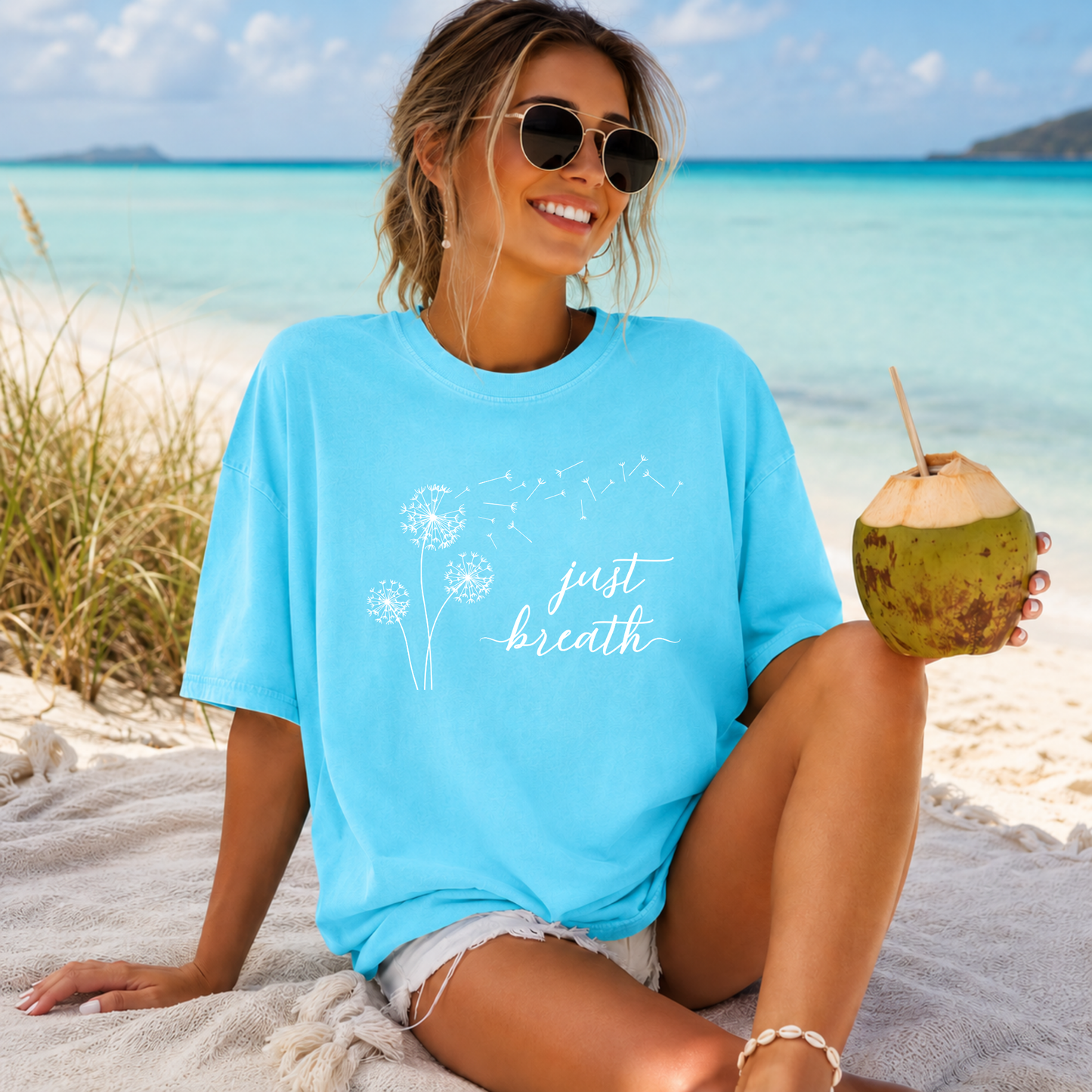 Just Breath Dandelion T-shirt