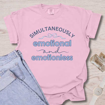 Simultaneously Emotional And Emotionless T-shirt