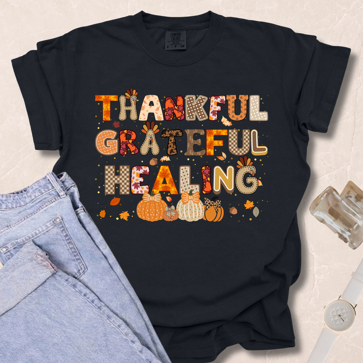 Thankful Grateful Healing T-shirt