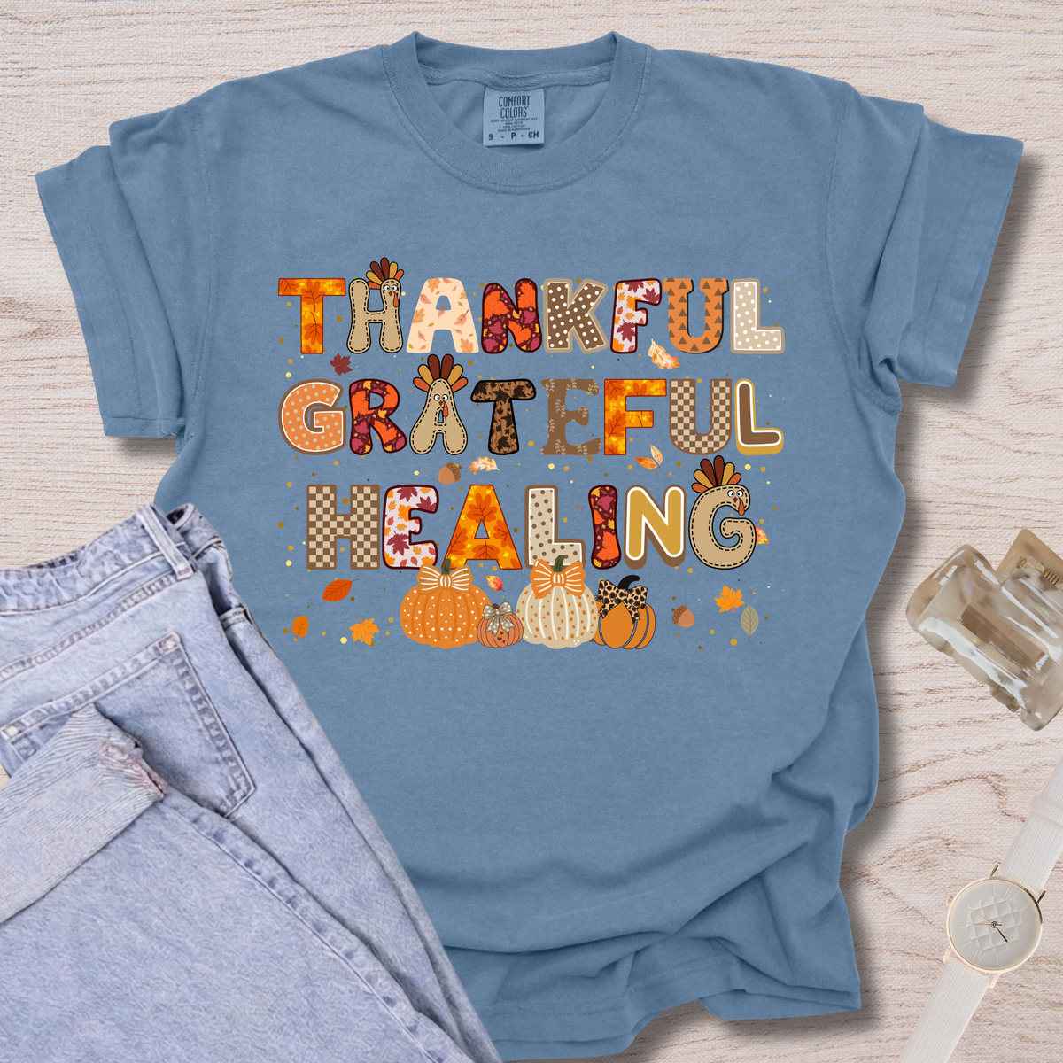 Thankful Grateful Healing T-shirt