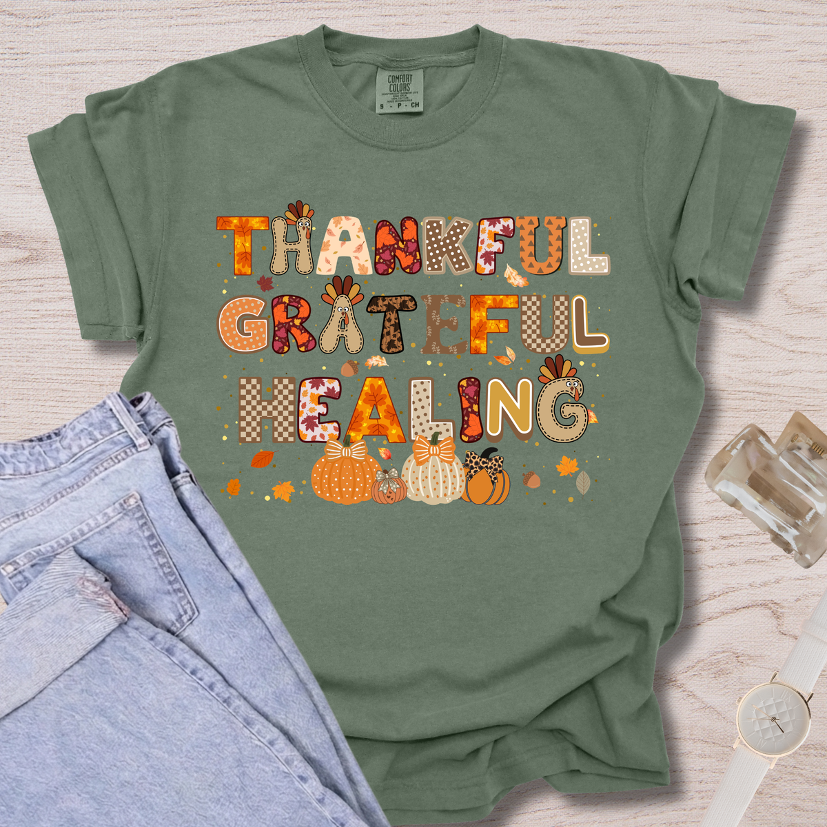 Thankful Grateful Healing T-shirt