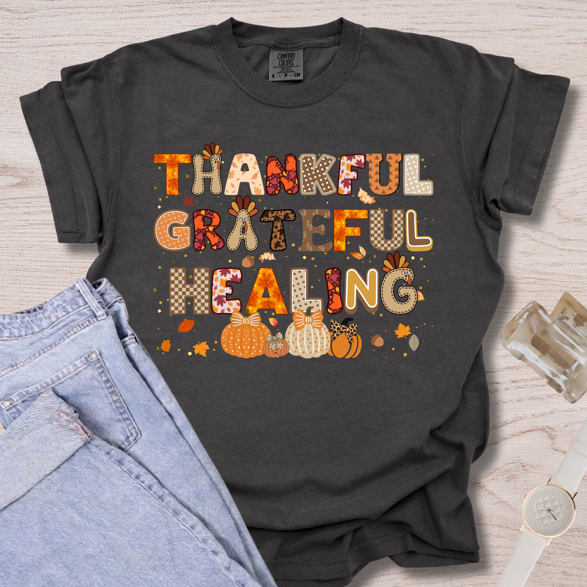 Thankful Grateful Healing T-shirt
