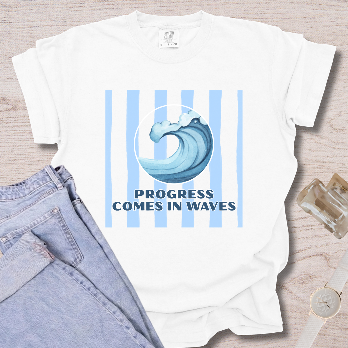 Progress Comes In Waves T-shirt