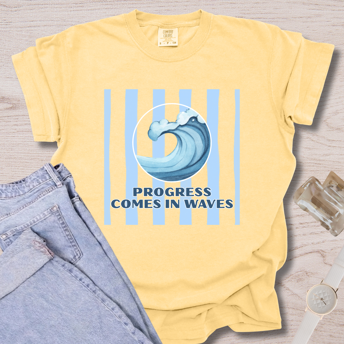 Progress Comes In Waves T-shirt