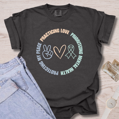 Protecting My Peace Practicing Love Health T-shirt