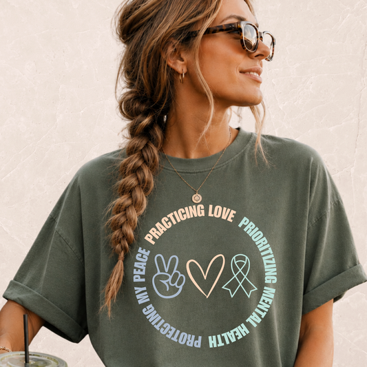 Protecting My Peace Practicing Love Health T-shirt