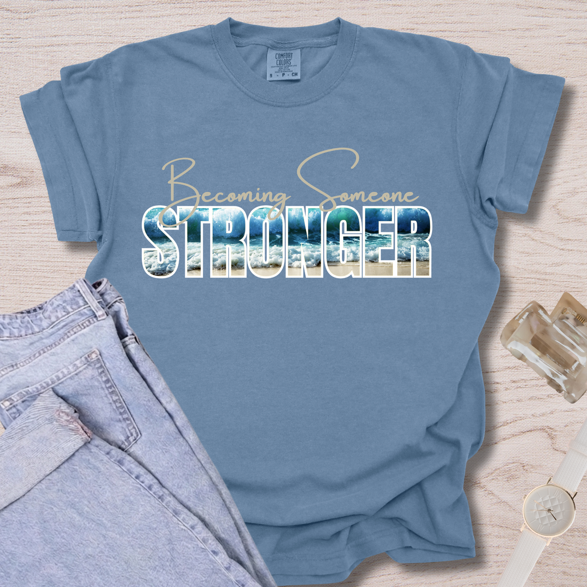 Becoming Someone Stronger Wave T-shirt