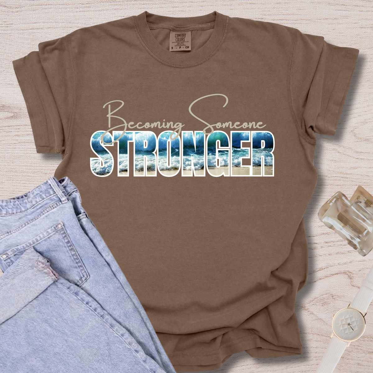 Becoming Someone Stronger Wave T-shirt