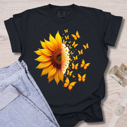 Sunflower + Butterflies T-shirt