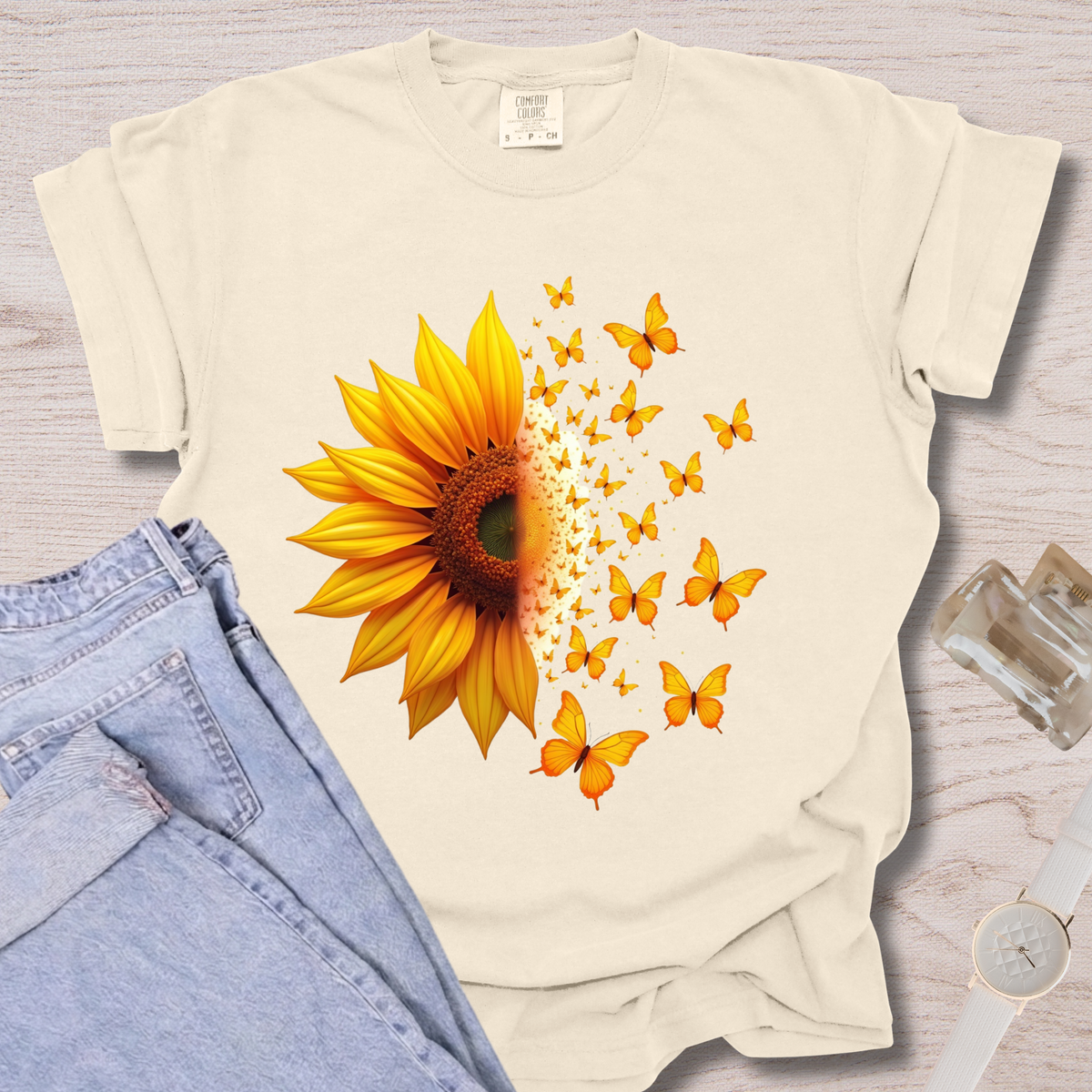 Sunflower + Butterflies T-shirt