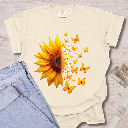 Sunflower + Butterflies T-shirt