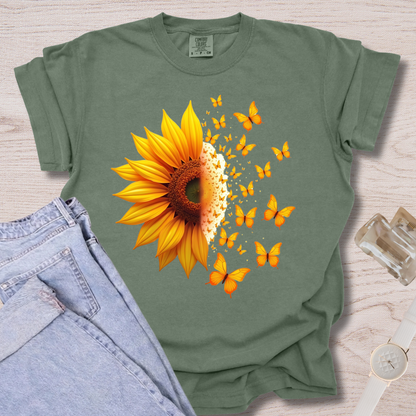 Sunflower + Butterflies T-shirt