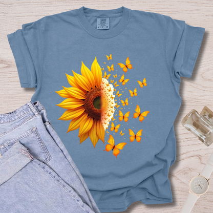 Sunflower + Butterflies T-shirt