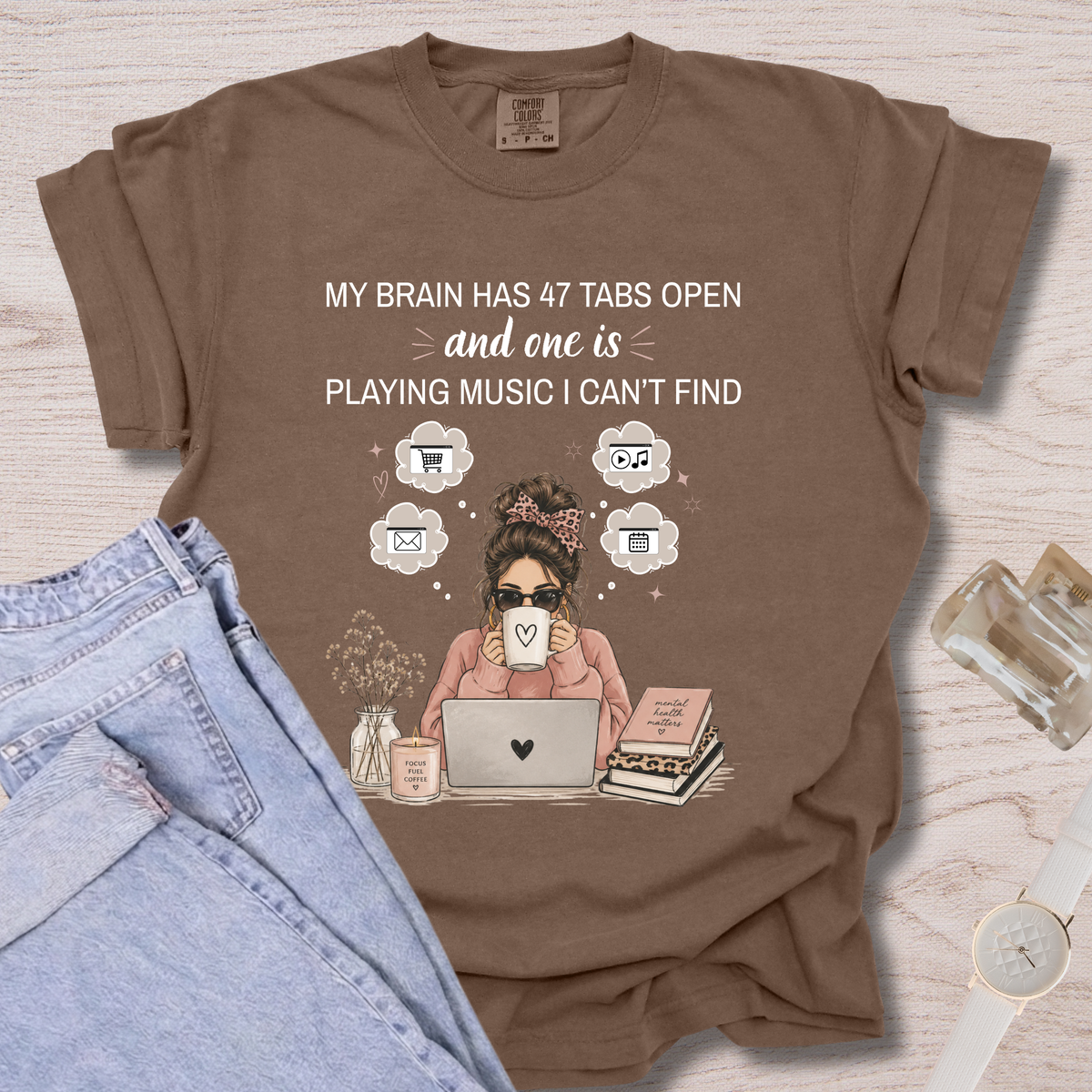 My Brain Has 47 Tabs Open T-shirt