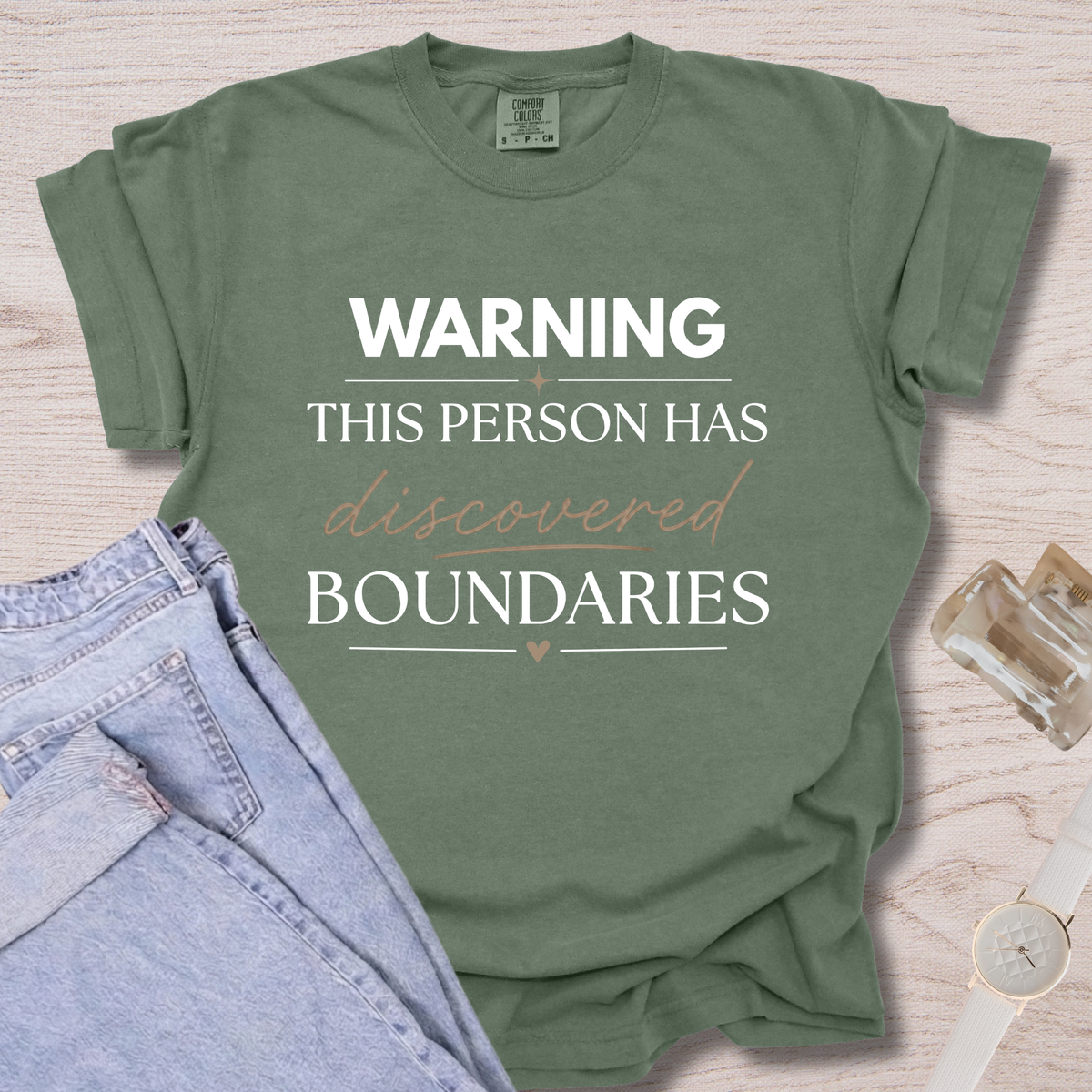 Warning This Person Has Discovered Boundaries T-shirt