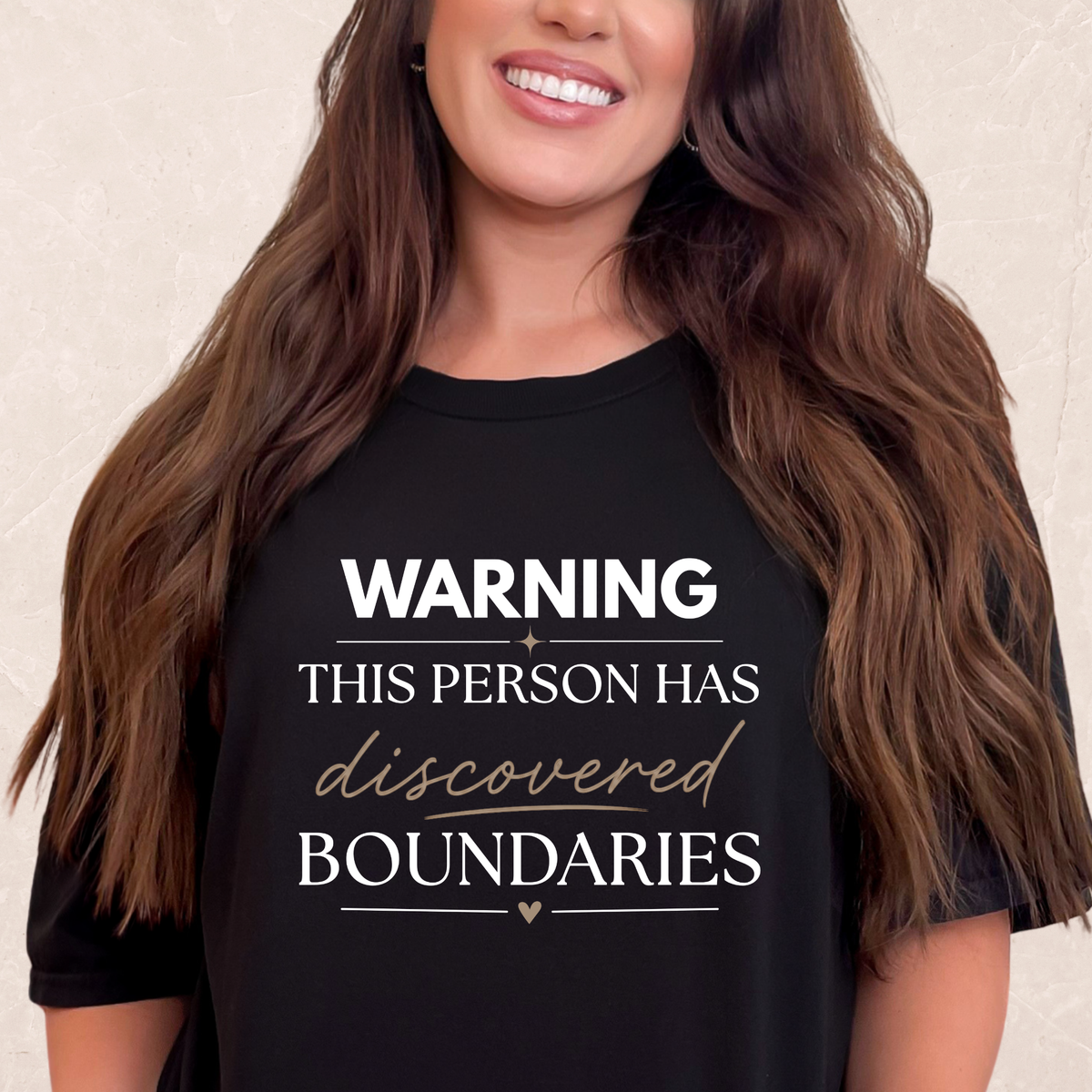 Warning This Person Has Discovered Boundaries T-shirt