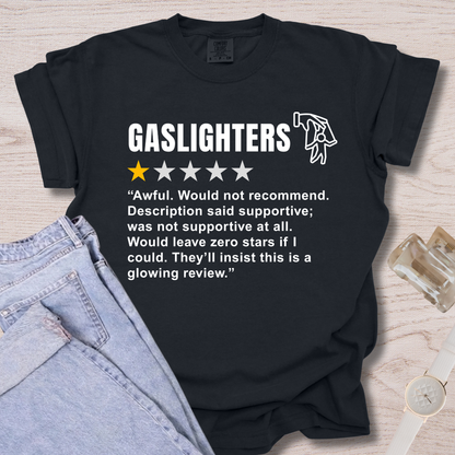 Gaslighters Review T-shirt