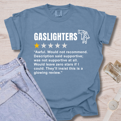 Gaslighters Review T-shirt