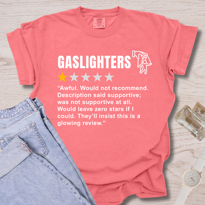 Gaslighters Review T-shirt