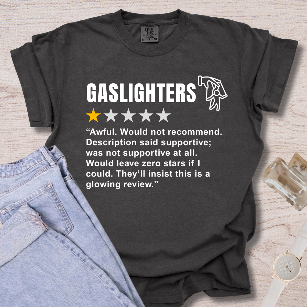 Gaslighters Review T-shirt