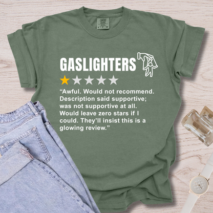 Gaslighters Review T-shirt