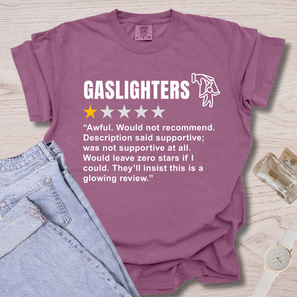 Gaslighters Review T-shirt