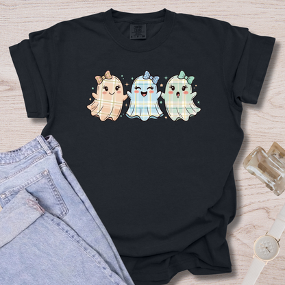 Plaid Bow Ghost T-shirt