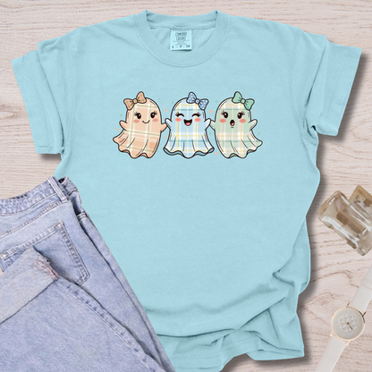 Plaid Bow Ghost T-shirt