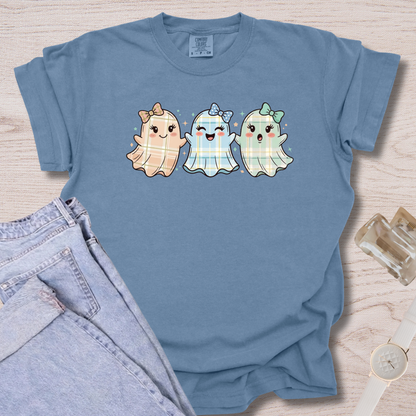 Plaid Bow Ghost T-shirt