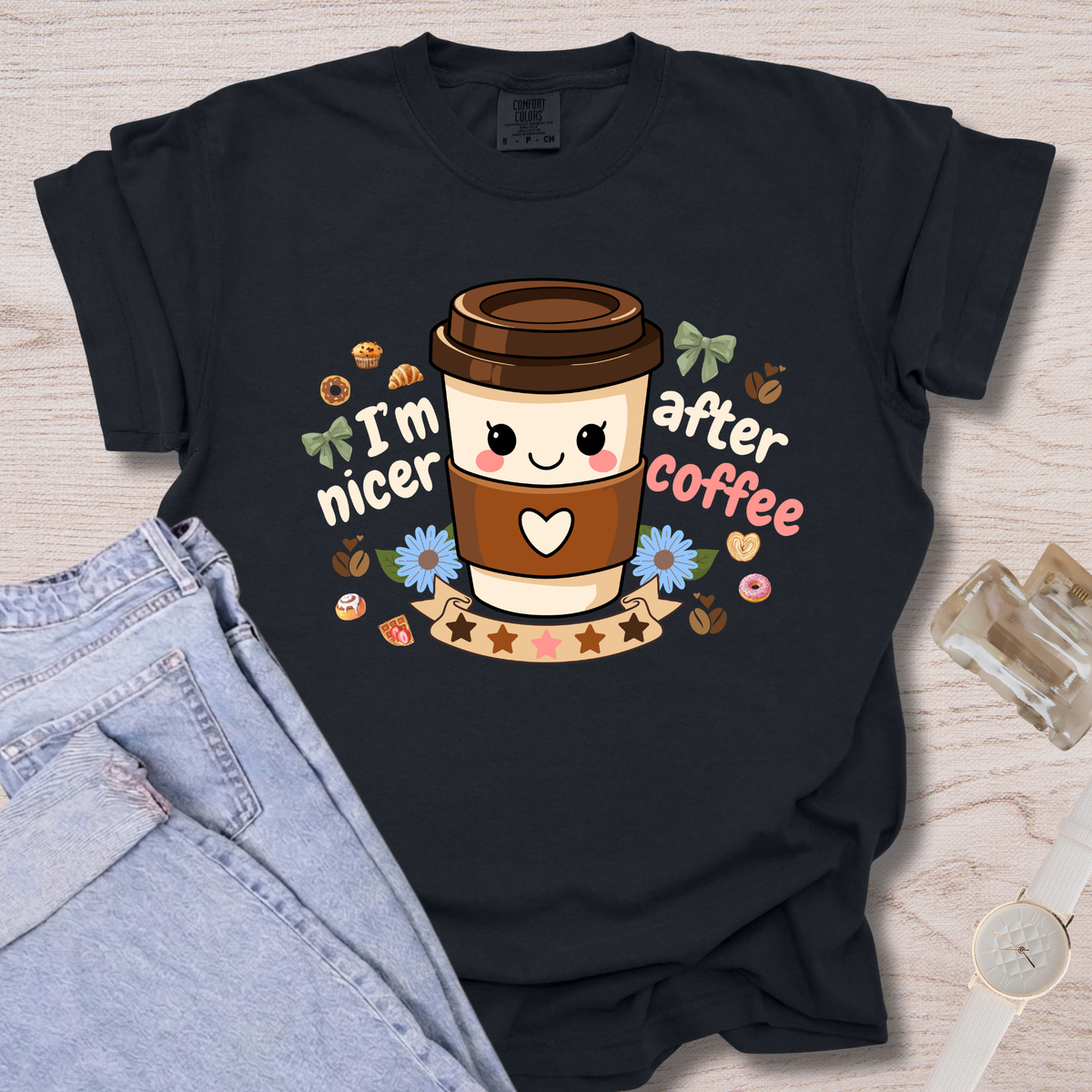 I'm Nicer After Coffee T-shirt