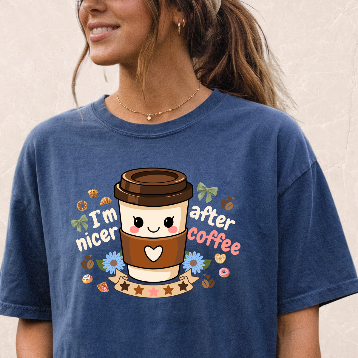 I'm Nicer After Coffee T-shirt