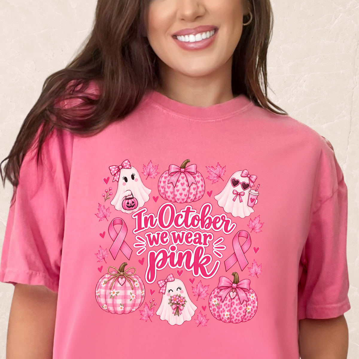 In October We Wear Pink T-shirt