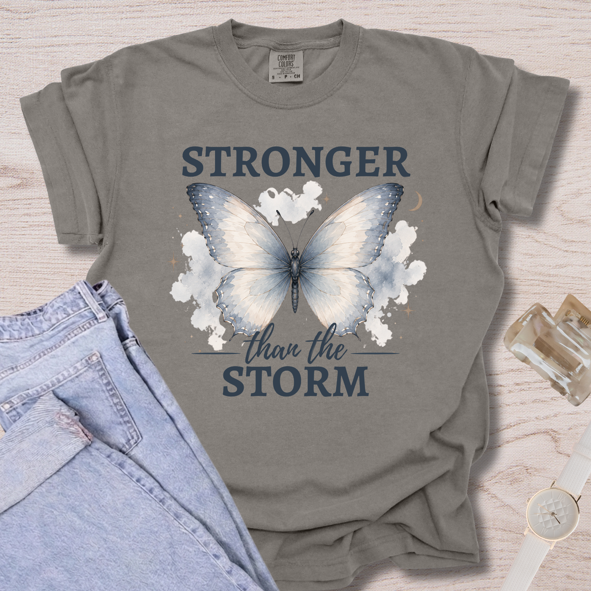 Stronger Than The Storm Butterfly T-shirt